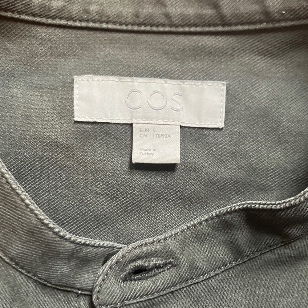 COS Mandarin Collar Front Pocket Button Down Shirt - Picture 2 of 5